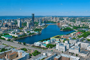 Вид на город Екатеринбург(Россия)