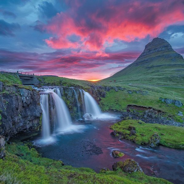 Рассвет над исландией